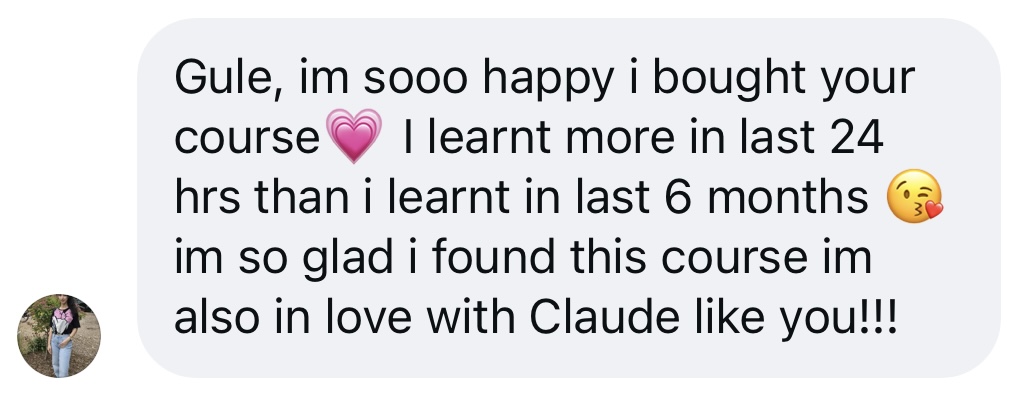 DM from a student: learnt more in the last 24 hours than in the last 6 months